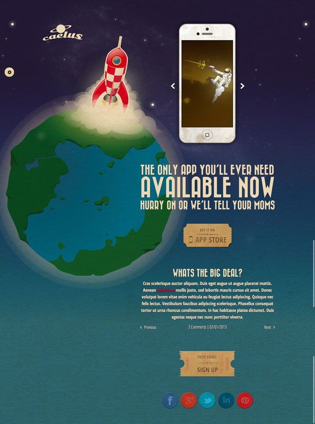 caelus-landing-page-version