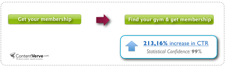 213% lift in conversion by making the CTA copy more relevant