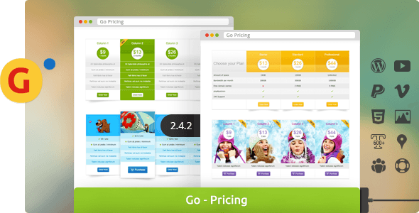 Go - Responsive Pricing & Compare Tables for WP - CodeCanyon Item for Sale